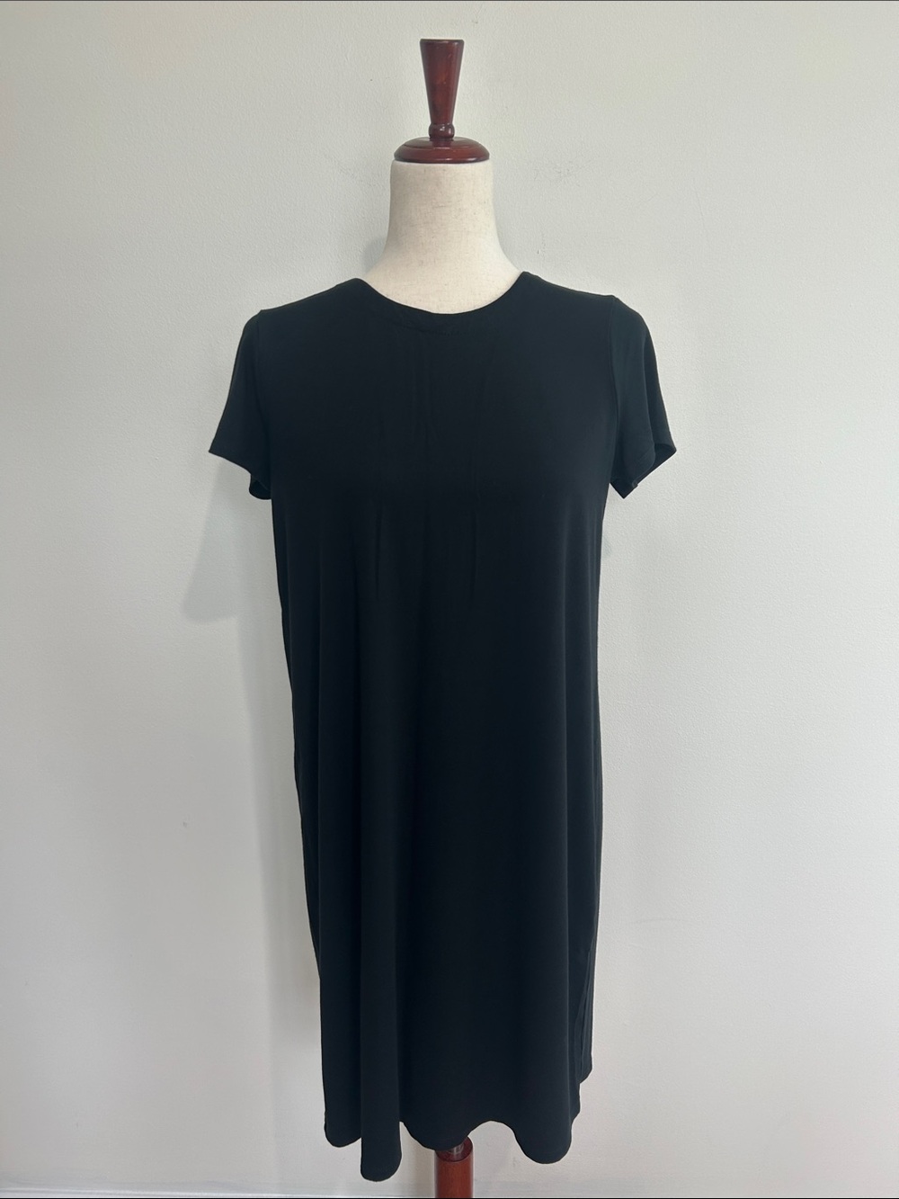 J.Jill Wearever Back Detail Black‎ Dress Size Small Petite